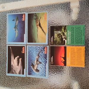 National Geographic Trading Cards - Set of 6 - GUC